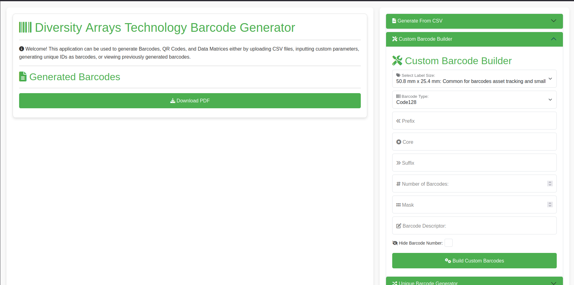 Custom Barcodes